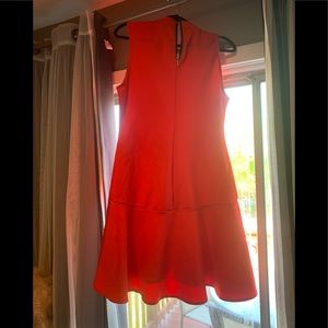 Skater orange dress